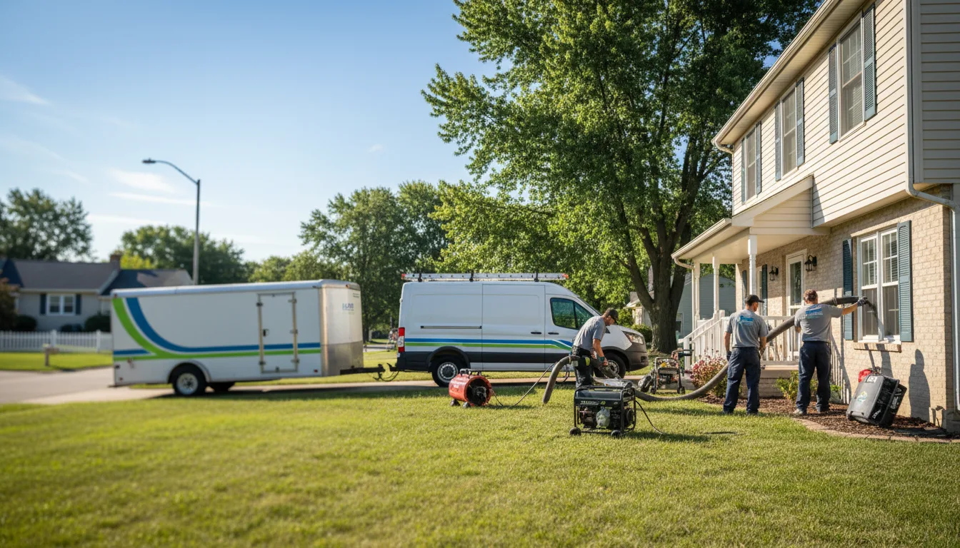 Flooded Basement Restoration And Cleanup With Repair in Frazeysburg, OH near me